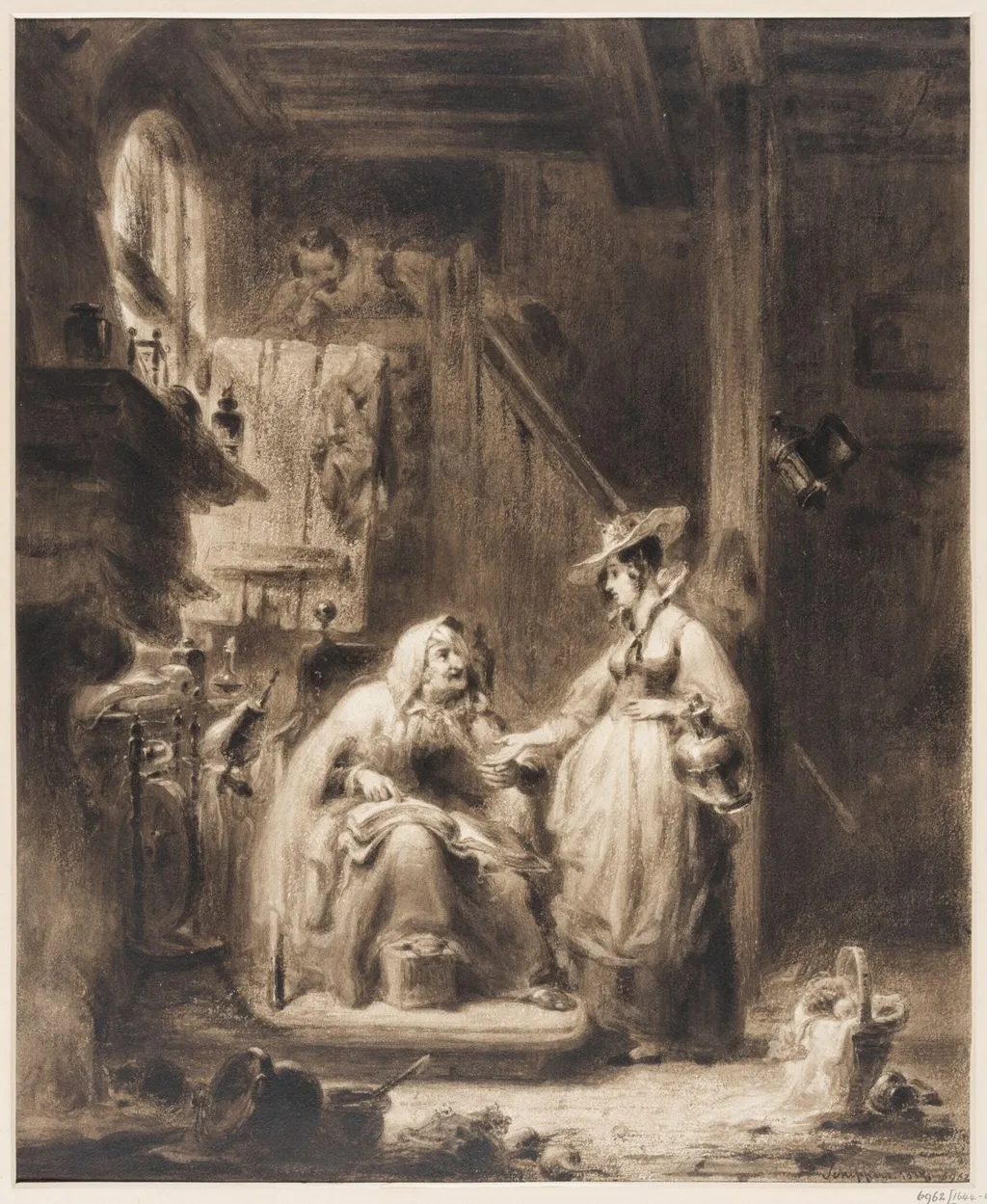 The Fortune Teller, by Unknown, 1837