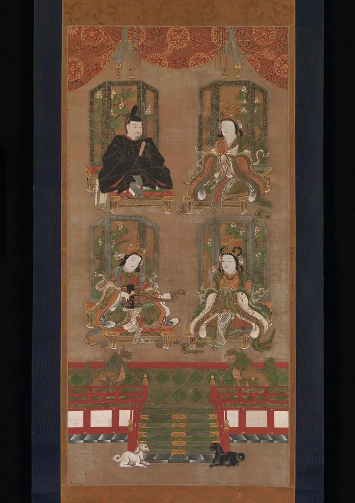 The Four Deities of Mount Kōya, by Unknown, 1549