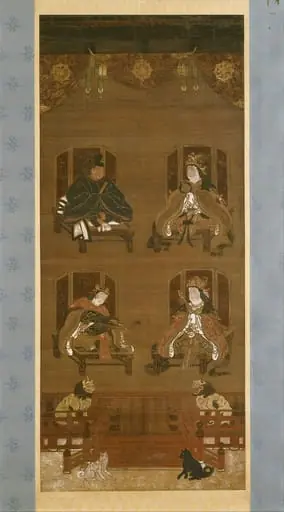 高野四所明神像|The Four Deities of Mount Kōya, by Unknown, 1379