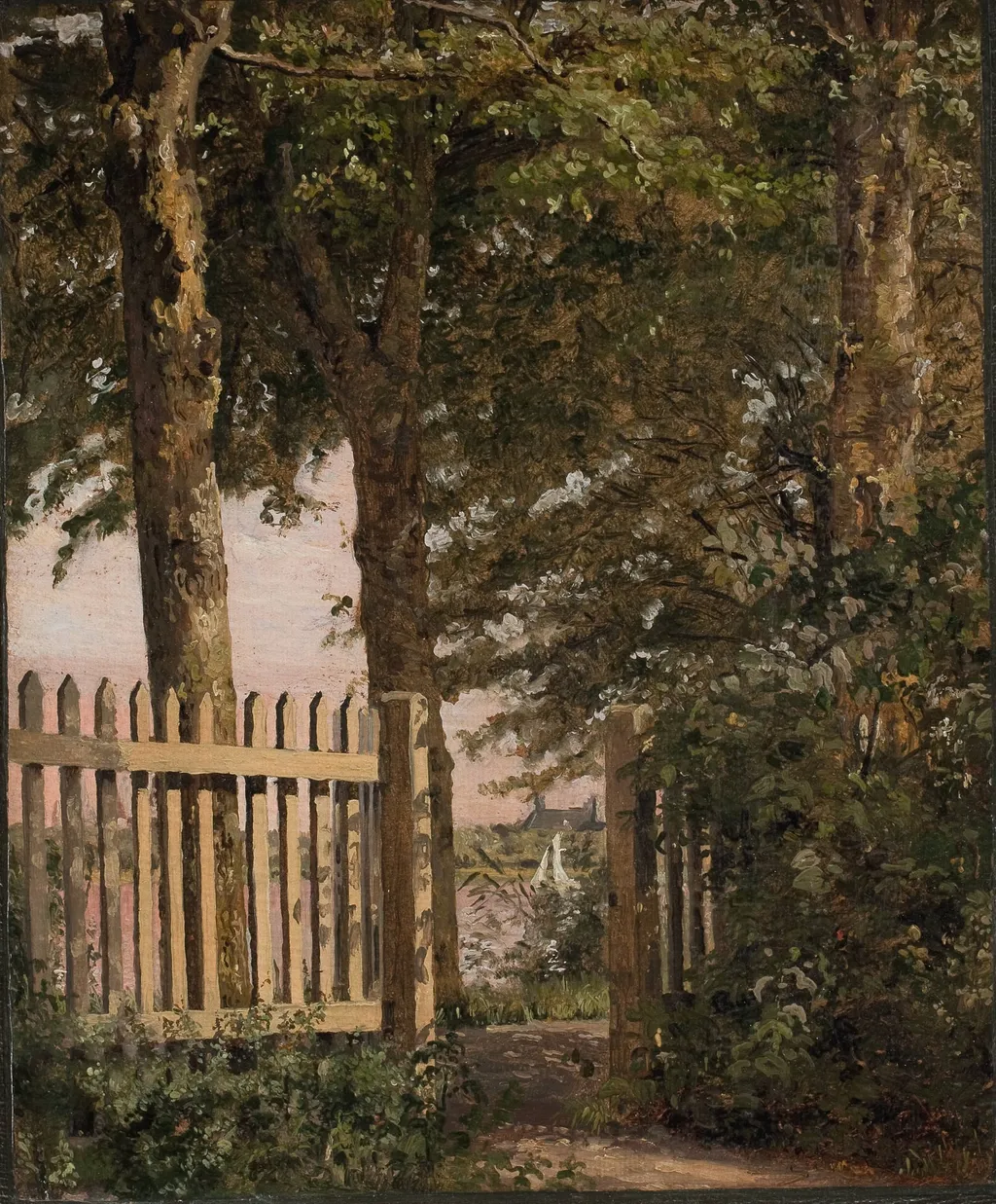 The Garden Gate of the Artist's Home at Blegdammen, by Unknown, 1850