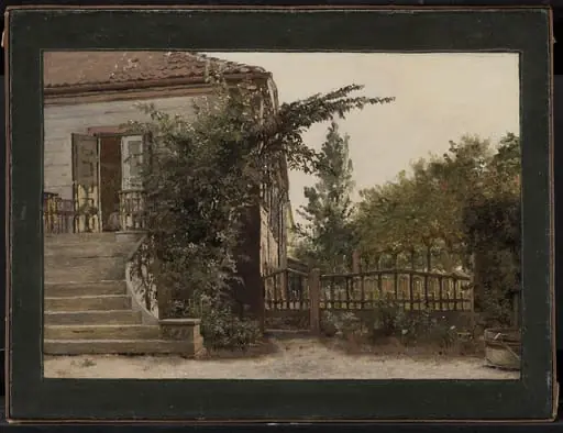 The Garden Steps Leading to the Artist's Studio on Blegdammen, Copenhagen, by Unknown