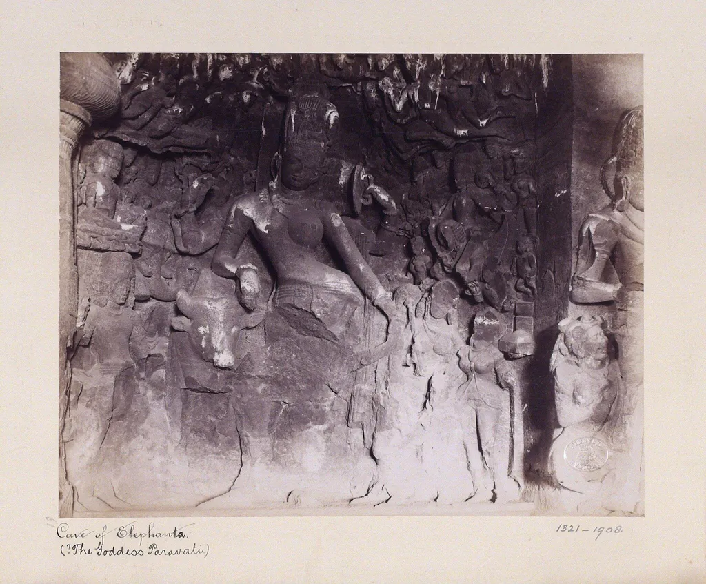 The Goddess Parvarti, by Unknown, photographic, 1891