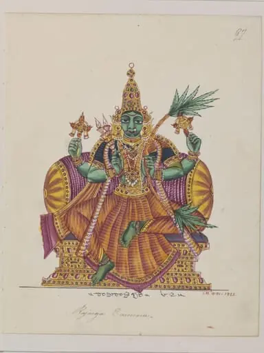 The goddess Rajarajeshvari, by Unknown