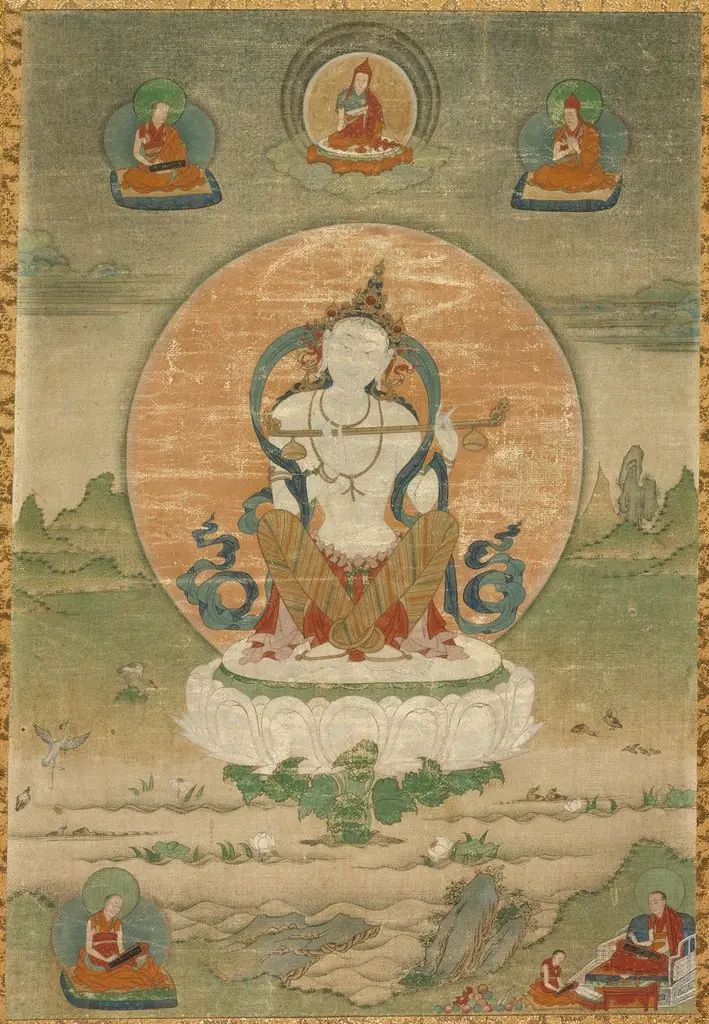 The Goddess Sarasvati, by Unknown