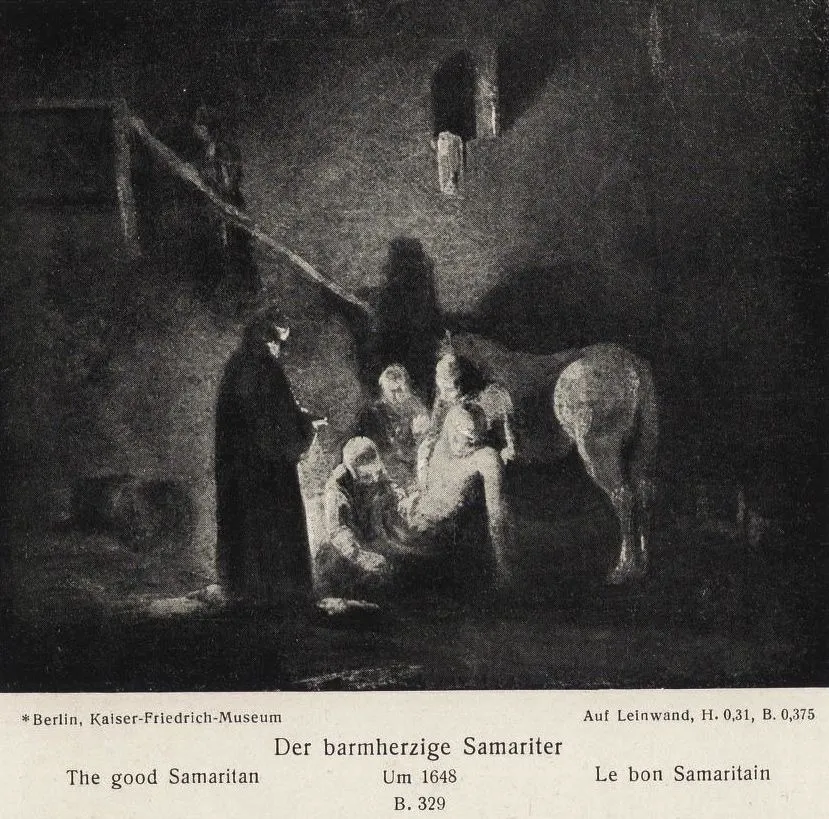 The Good Samaritan, by Unknown, oil, 1648