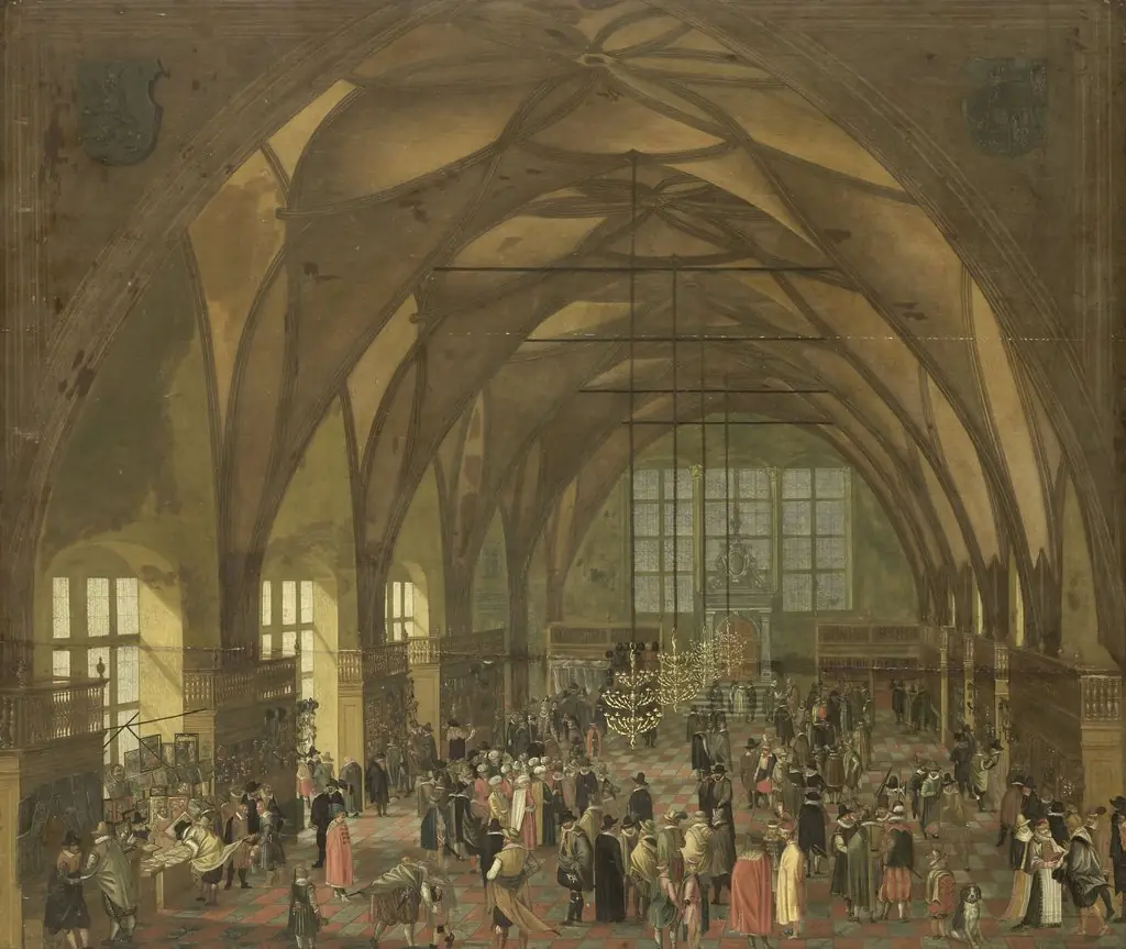 The great hall in the Hradschin in Prague, by Unknown
