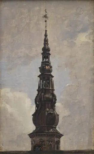 The Great Spire of Kronborg Castle. Study, by Unknown