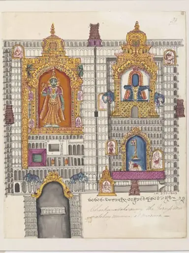 The Great temple at Madura with the shrines of Minakshi Devi and Shiva as Sundareshwara., by Unknown