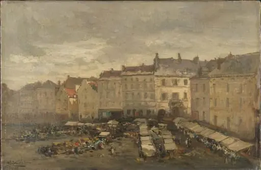The Grote Zavel (Grand Sablon), Brussels, by Unknown