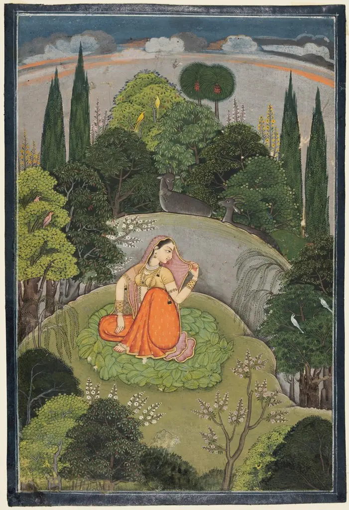 The Heroine Who Waits Anxiously for Her Absent Lover: Utka Nayika, by Unknown