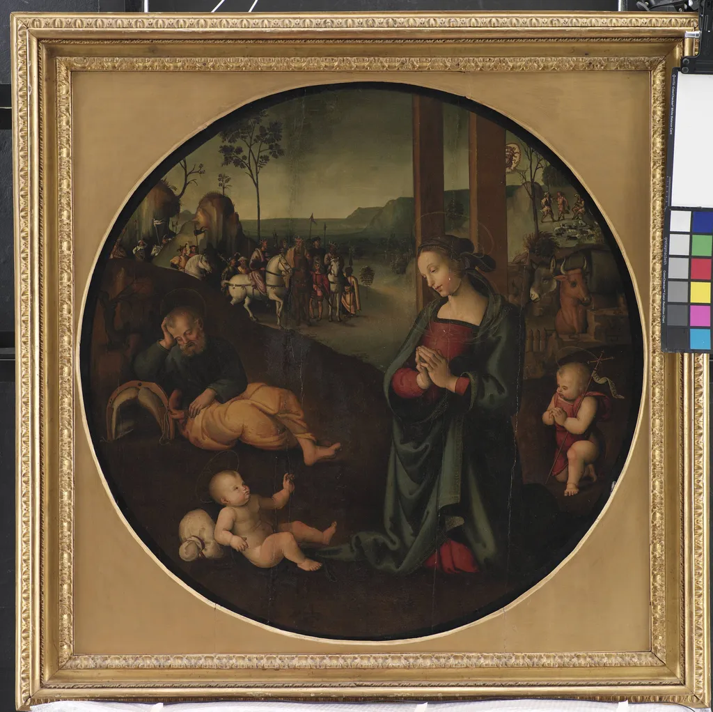 The Holy Family, by Unknown, 1450