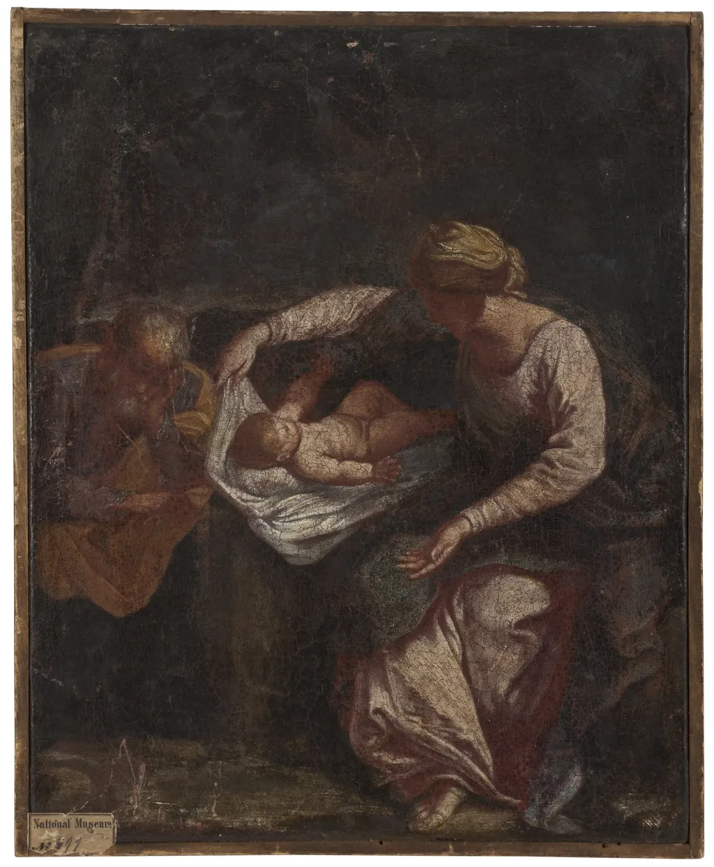 The Holy Family, by Unknown, oil