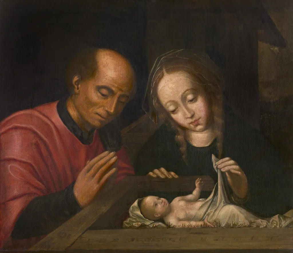 The Holy Family, by Unknown, oil, 1610