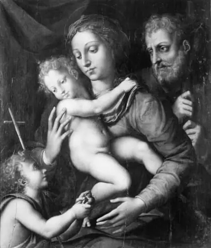 The Holy Family, St John with a small Bird in his Hand, by Unknown