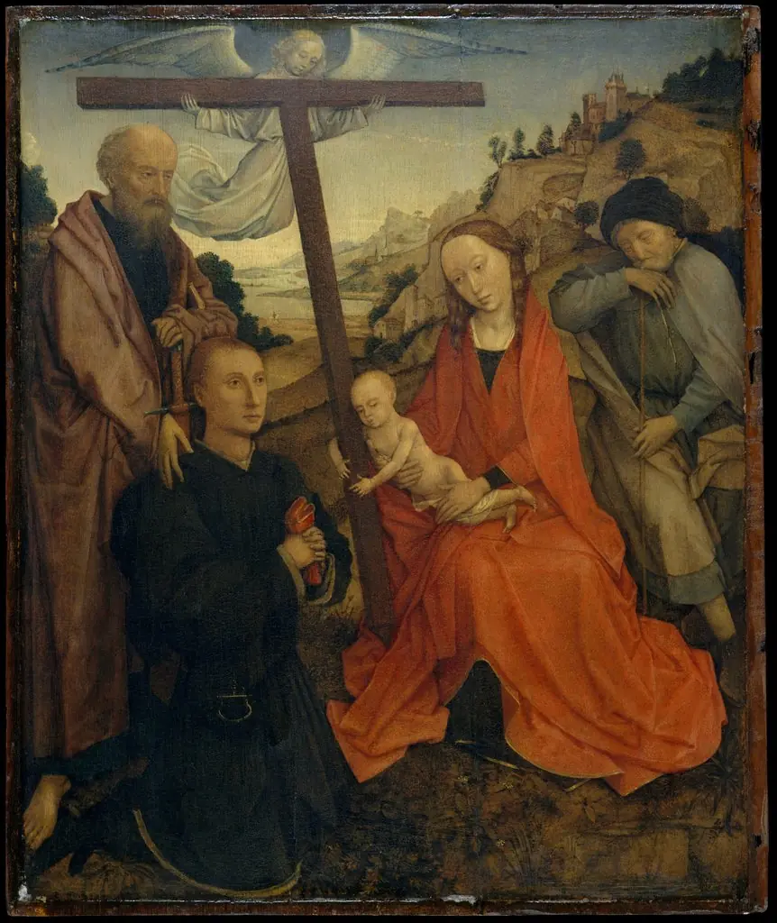 The Holy Family with Saint Paul and a Donor, by Unknown, 1500