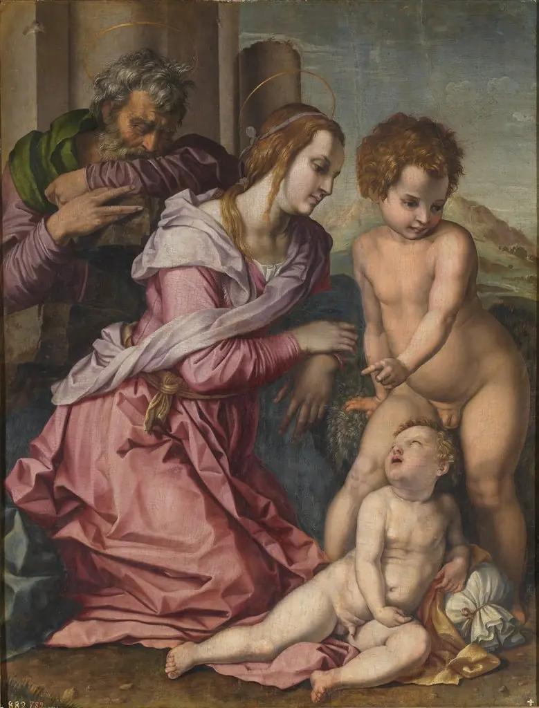 The Holy Family with the Infant Saint John the Baptist, by Unknown