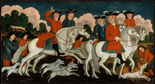 The Hunting Party—New Jersey, by Unknown, 1750