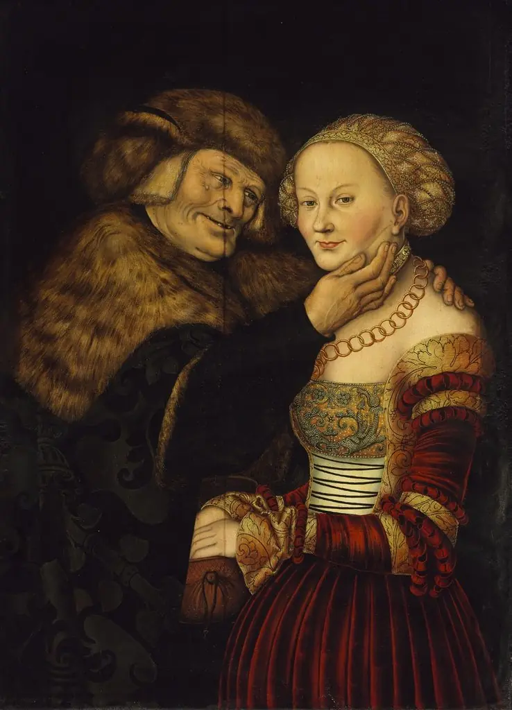 The ill-matched couple, by Unknown