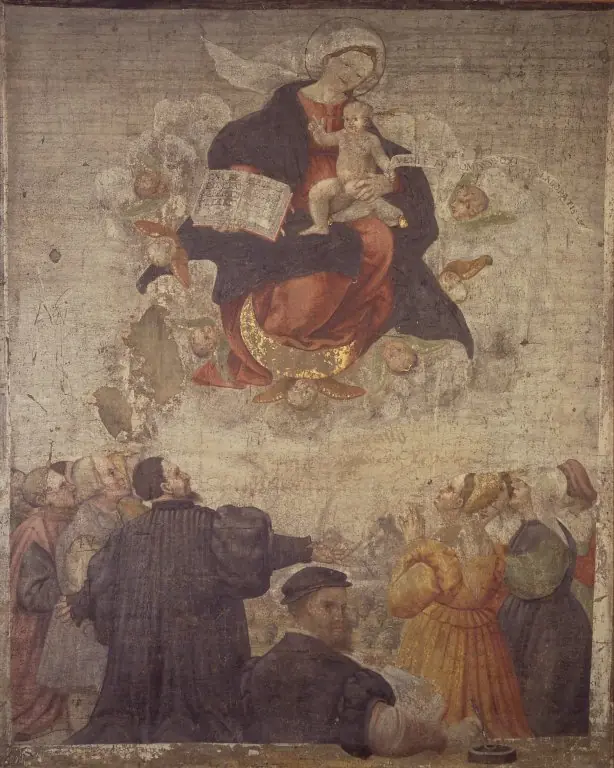 The Immaculate Conception with Worshippers, by Unknown