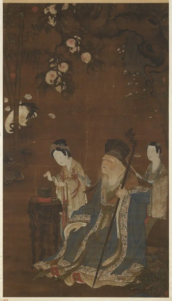 The Immortal Chang Kuo-lao at Repose, by Unknown