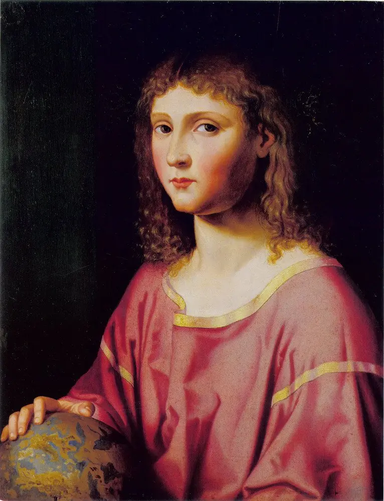 The Infant Christ as Salvator Mundi, by Unknown
