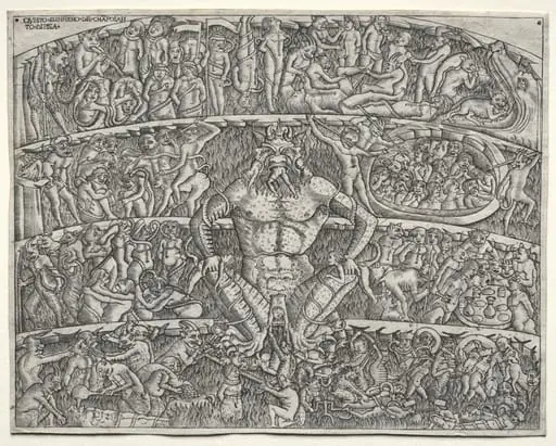 The Inferno According to Dante, after the Fresco in the Campo Santo at Pisa, by Unknown