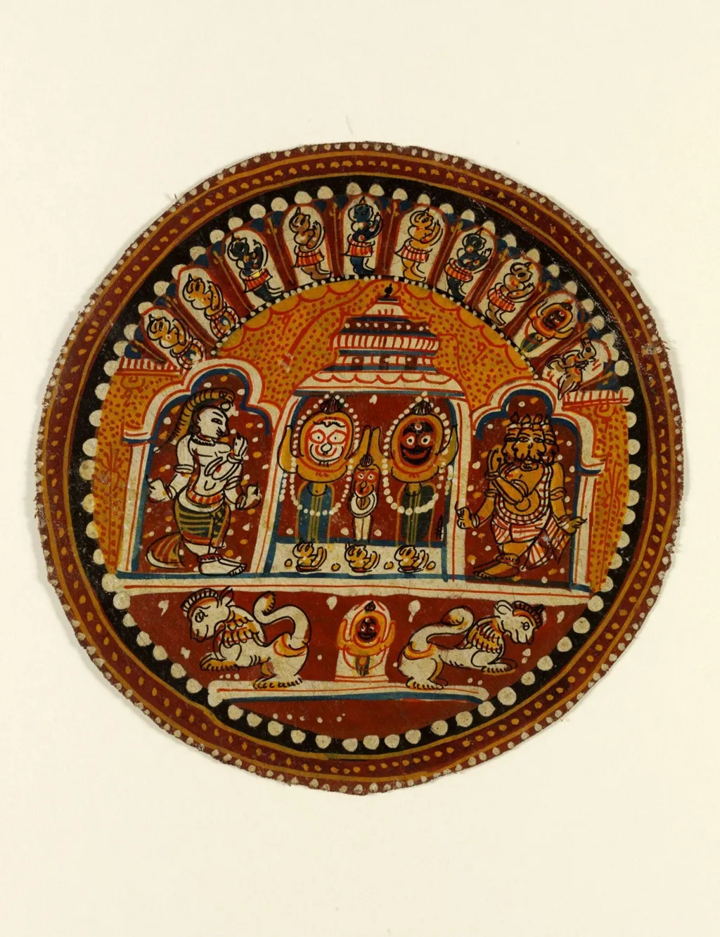 The Jagannath triad, by Unknown, paint, 1910