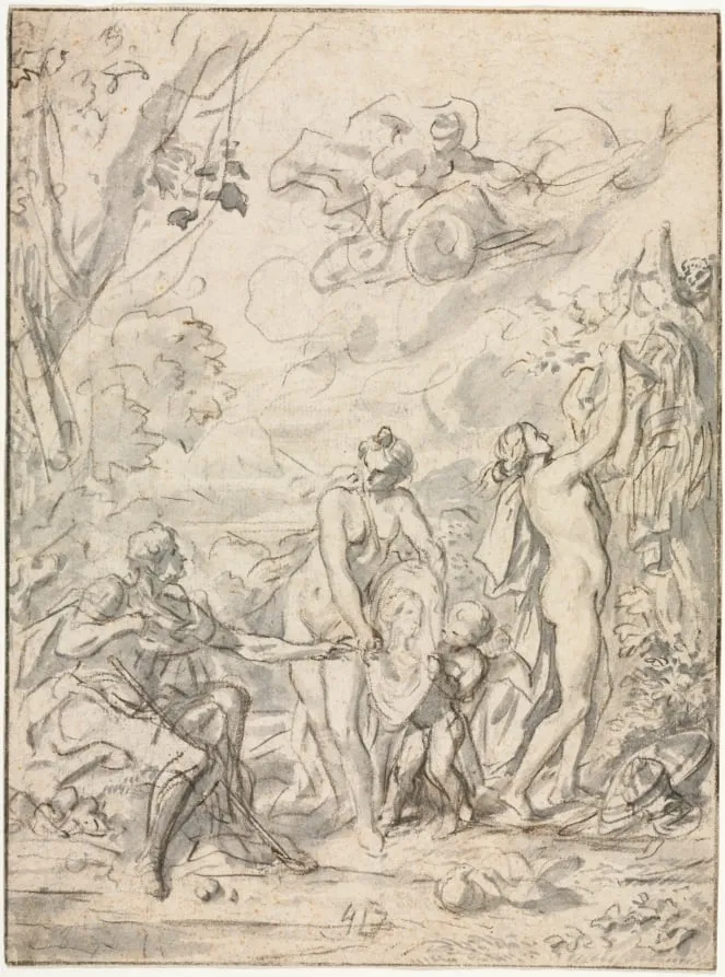 The Judgment of Paris, by Unknown, 1745