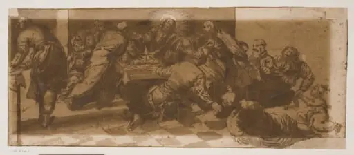 The Last Supper after the painting in San Polo, Venice, by Unknown