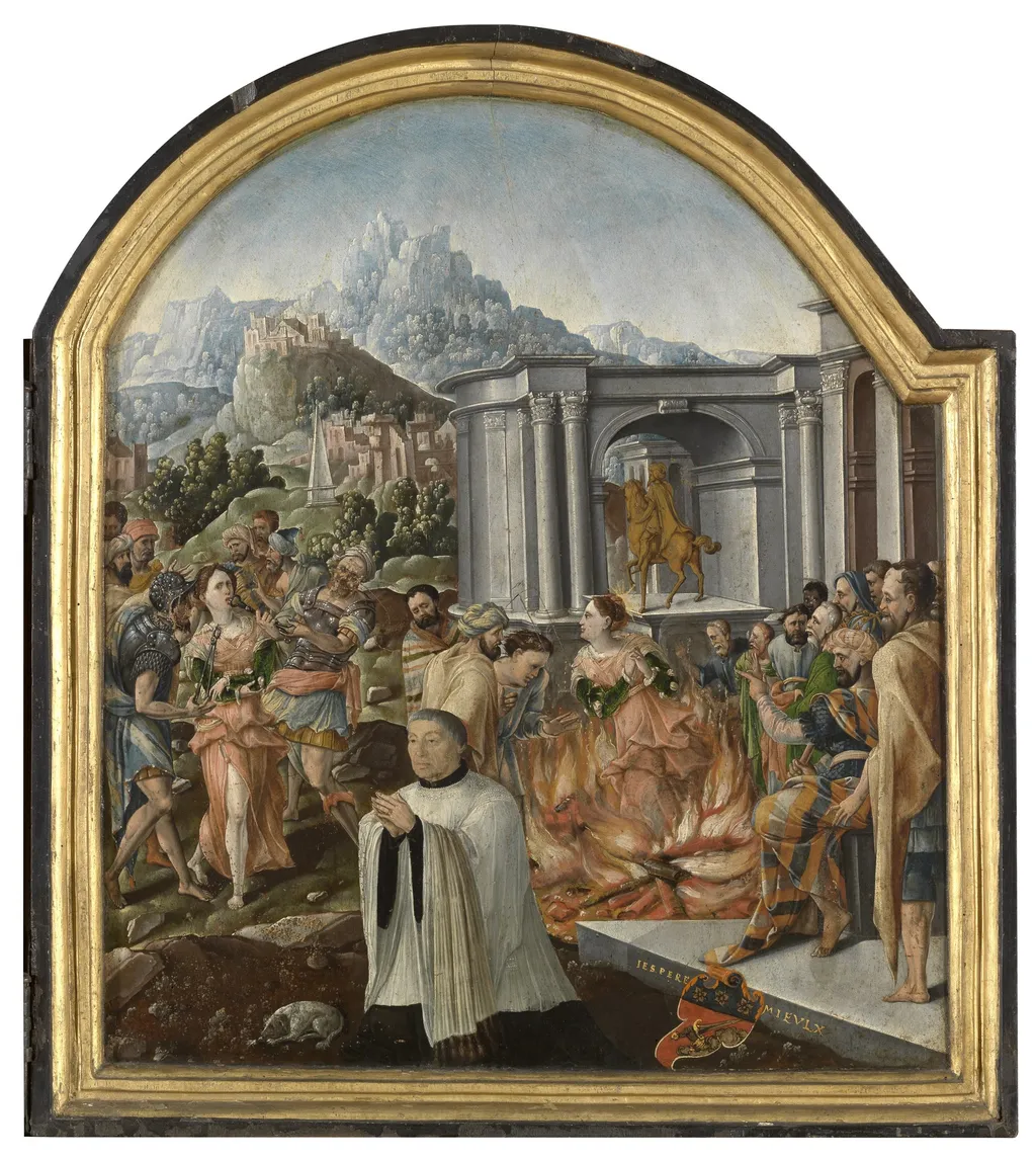 The Life of Saint Apollonia, by Unknown, oil, 1544