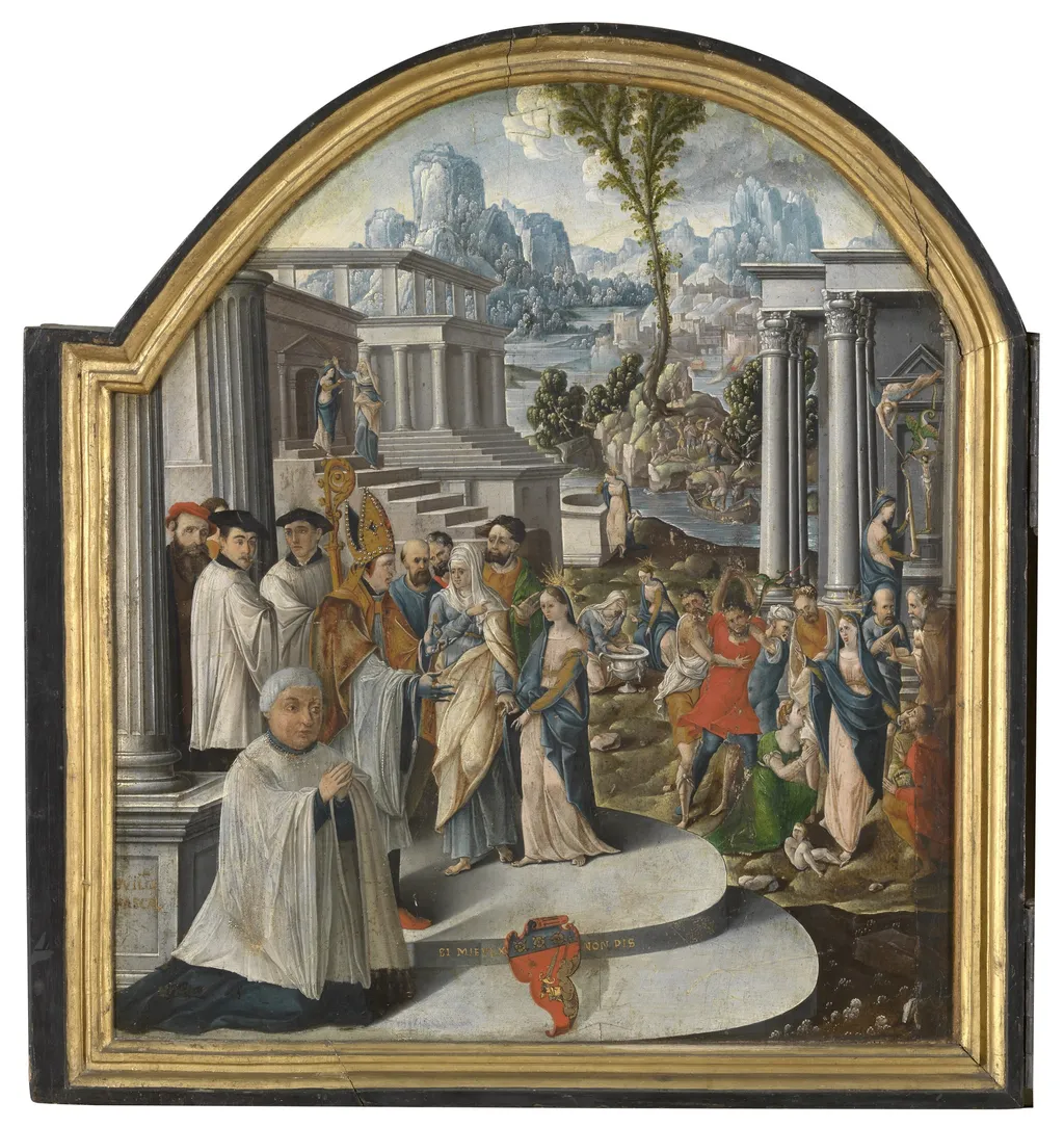 The Life of Saint Genevieve, by Unknown, oil, 1544