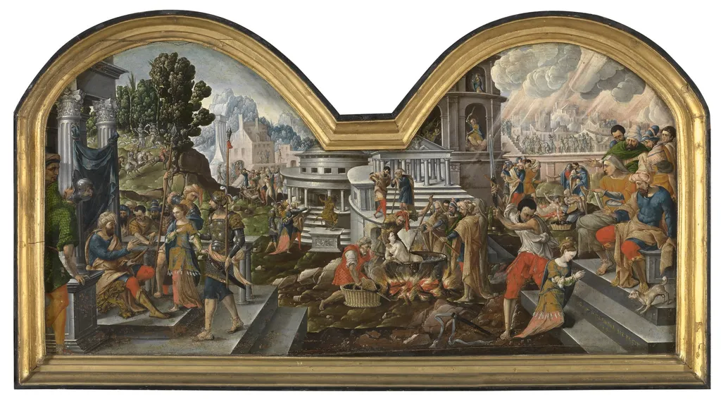 The Life of Saint Margaret of Antioch, by Unknown, oil, 1544