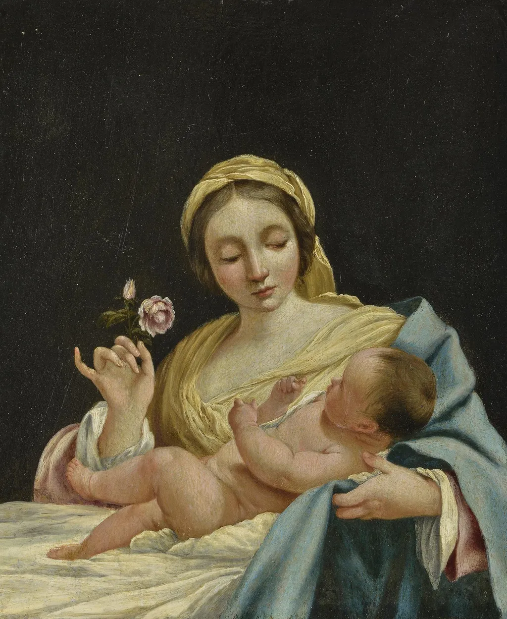 The Madonna and Child (copy), by Unknown, oil, 1645
