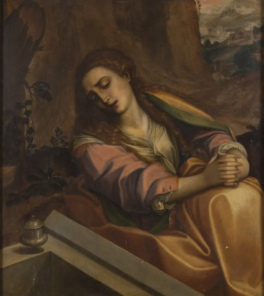 The Magdalen at the Tomb of Christ, by Unknown