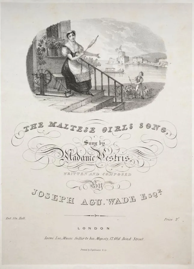 The Maltese Girls Song, by Unknown, 1804