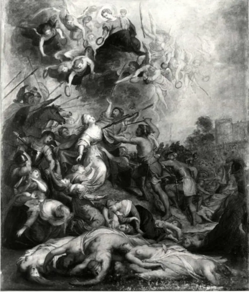 The Martyrdom of St Ursula and the Eleven Thousand Maidens, by Unknown