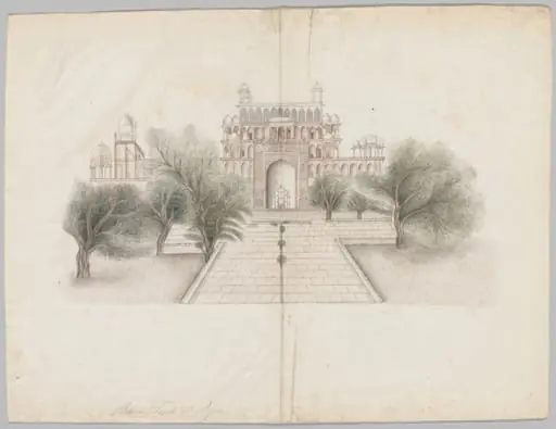 The Mausoleum of Akbar at Secundrabad, by Unknown
