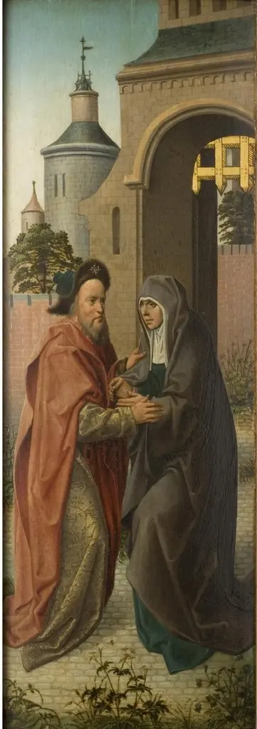 The Meeting at the Golden Gate, by Unknown