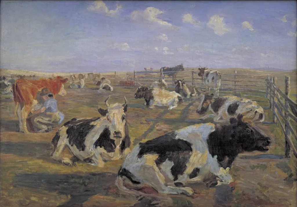 The Milking Place at Meilgård, by Unknown, 1884