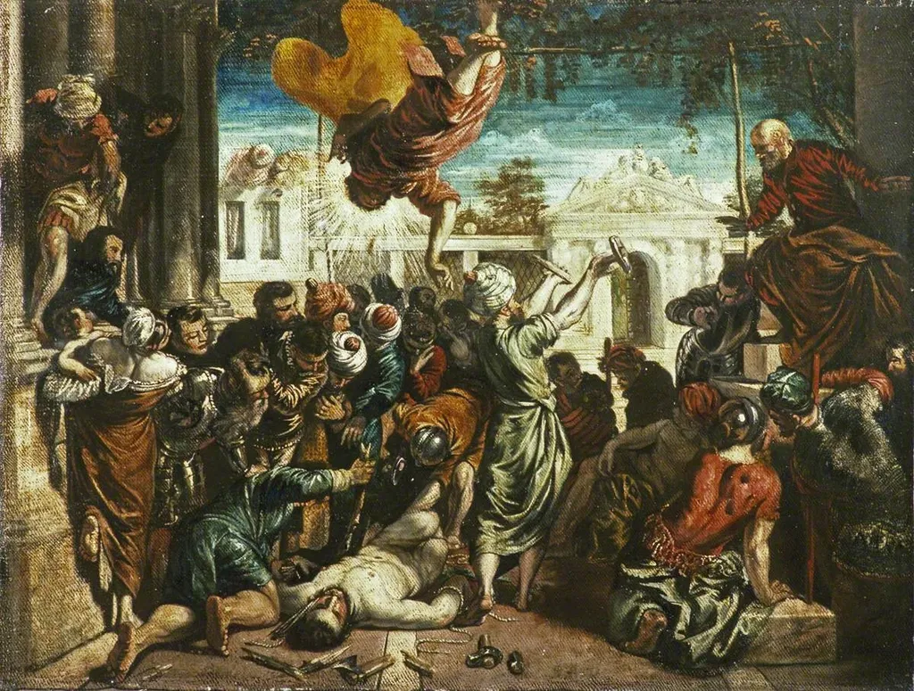 The Miracle of Saint Mark, by Unknown, oil, 1620