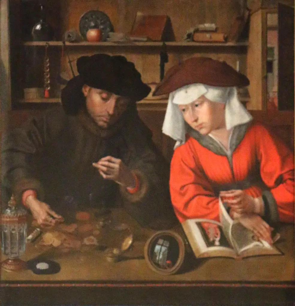 The Moneylender and His Wife, by Unknown