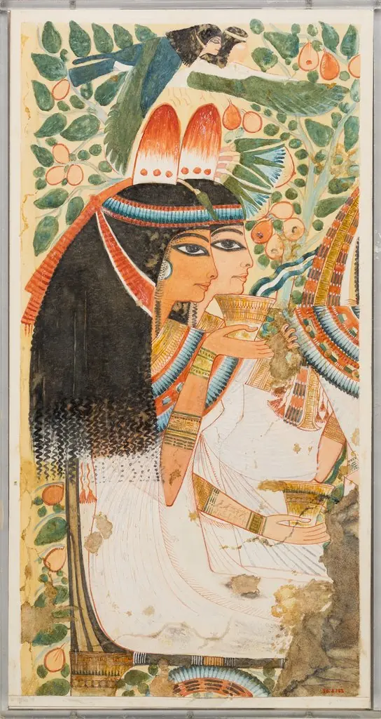 The Mother and Wife of Userhat, Tomb of Userhat, by Unknown