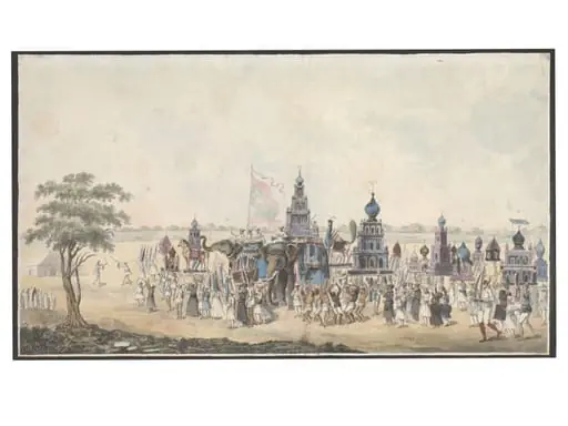 The Muharram procession, by Unknown
