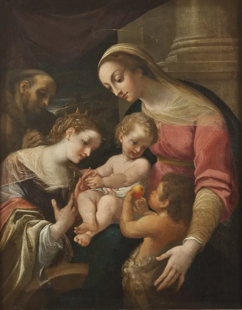 The Mystic Marriage of St Catherine, by Unknown