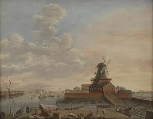The Naval Dockyards at Christianshavn, by Unknown