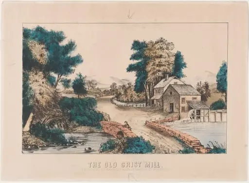 The Old Grist Mill, by Unknown