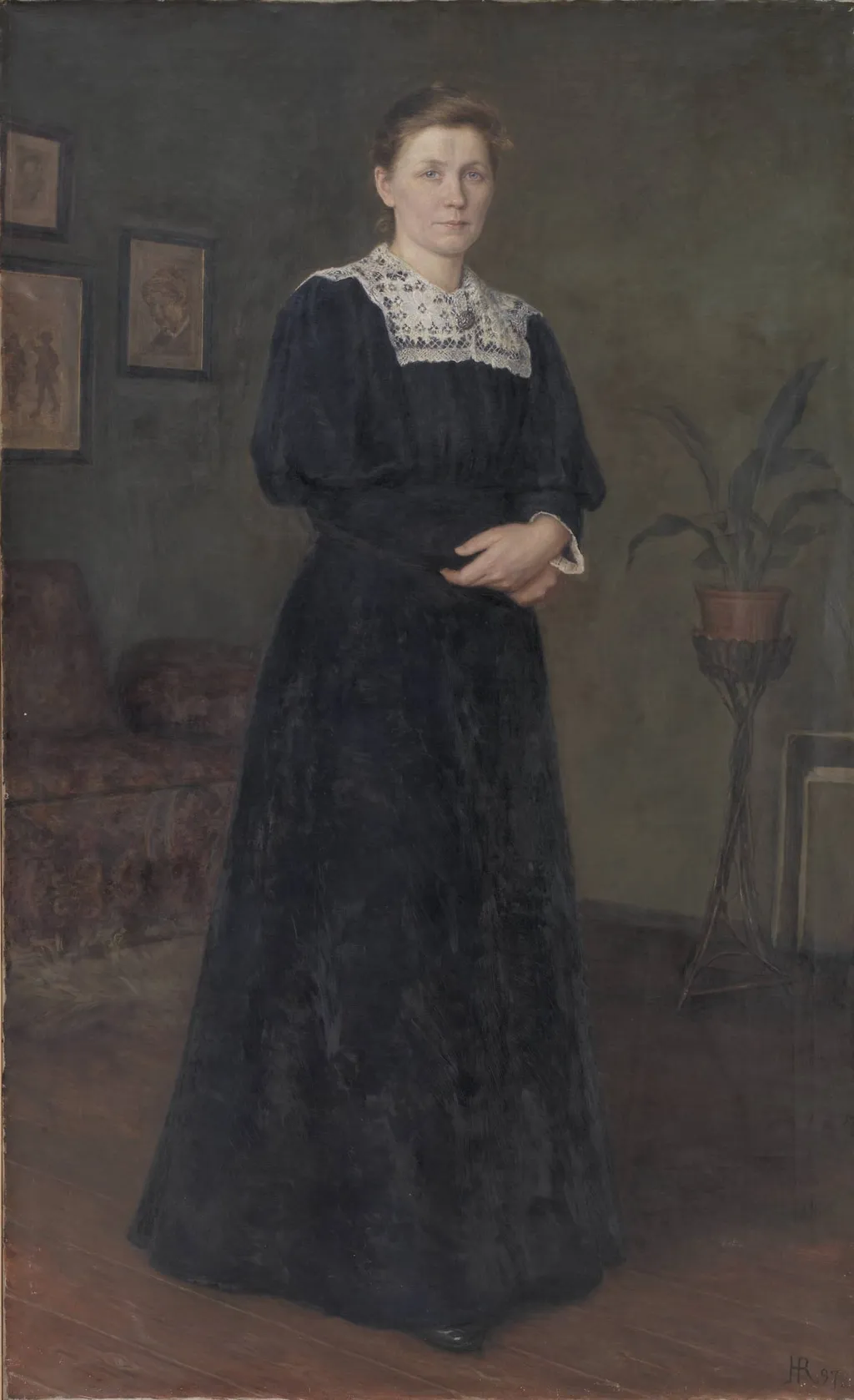 The Painter Ane Marie Hansen, by Unknown, 1897