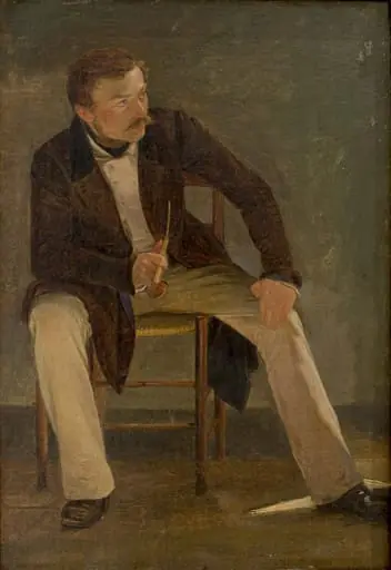 The Painter Constantin Hansen, by Unknown