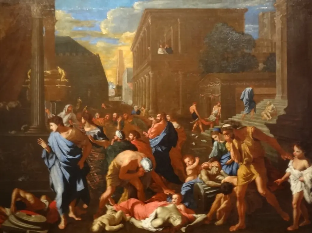 The Plague at Ashdod, by Unknown