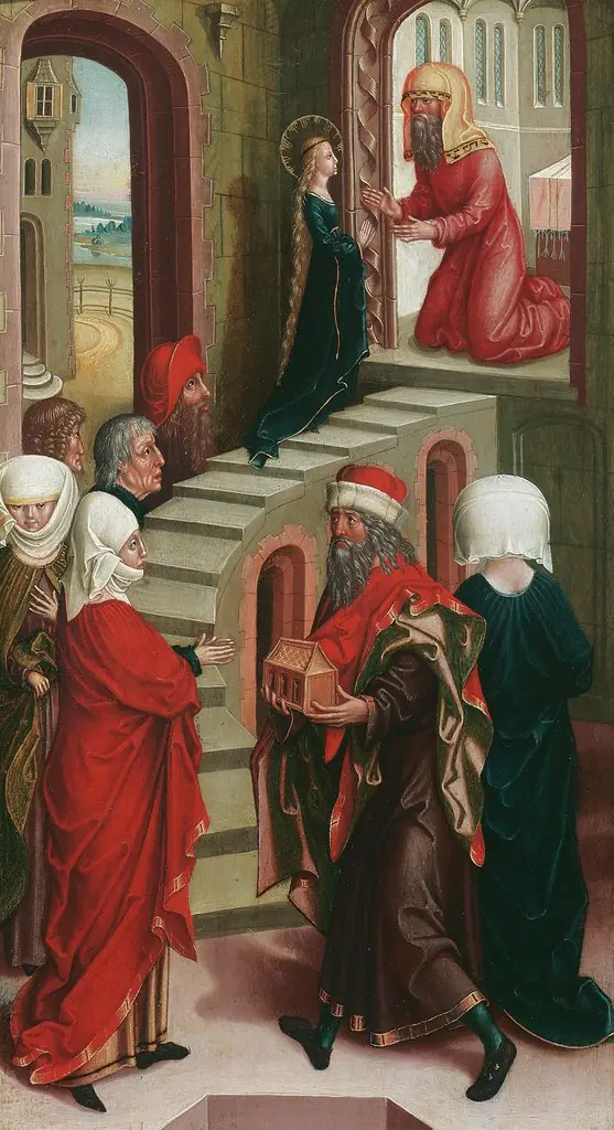 The presentation of Mary in the temple, by Unknown